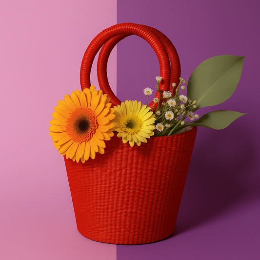 Toquilla Straw Handbag - Puka